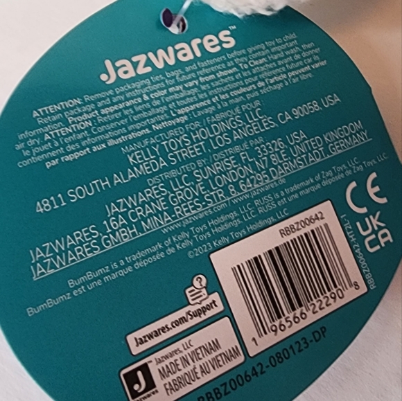 BENJI 🎊 Birthday Banner Bum Bumz Party Bumz Series by Kelly Toy ☆》NWT《☆ - Picture 9 of 9